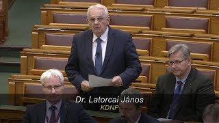 Latorcai János napirend előtti felszólalása és Zsigmond Barna Pál válasza [upl. by Yraillih412]