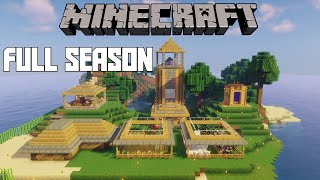 FULL SEASON  Minecraft Survival Island Timelapse [upl. by Notxam]