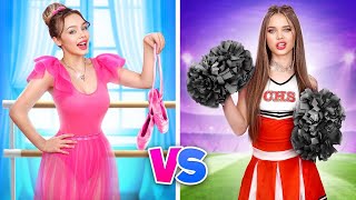 Ballerina Vs Cheerleader Who Will Be The Best Dancer in Sport Camp [upl. by Iosep]