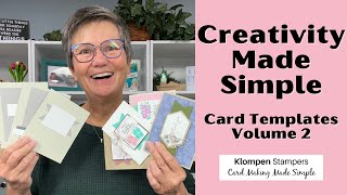 Creativity Made Simple Three New Card Making Templates  Volume 2 [upl. by Ellicul]