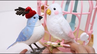 Mimicry Toy Bird and Sensor Singing Christmas Bird [upl. by Nnaesor]