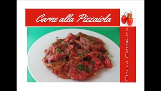 Carne alla Pizzaiola Ricetta Originale Napoletana [upl. by Ellerret]