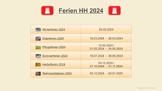 Ferien HH 2024 [upl. by Eitsyrk]