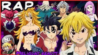 Meliodas reacts to ten commandments rap by non like joshua [upl. by Kery]