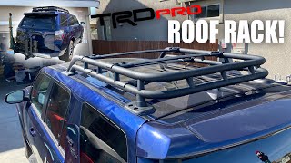 TRD PRO Roof Rack INSTALL on 2021 4Runner [upl. by Wandie]