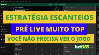 ESTRATÉGIA PARA ESCANTEIOS EM PRÉ LIVE  BET365 [upl. by Ahseena802]