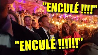 Macron insulté denc par un artiste sur scène alors quil était dans le public [upl. by Gearhart415]