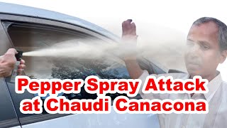 Pepper Spray Attack at Chaudi Canacona [upl. by Deloria]