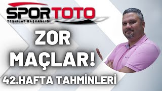 Spor Toto 42 Hafta Tahminleri  ZOR MAÇLAR  İddaabilir TV [upl. by Undis]