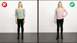 How To Widen Hips and Reduce Broad Shoulders  6 Outfits [upl. by Liebowitz633]