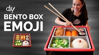 DIY BENTO BOX 🍱 FOOD EMOJIS IN REAL LIFE 🍣🍤 [upl. by Enairda]