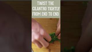 How to Chiffonade Cilantro [upl. by Adnilrev]