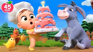 Veggie Cake for Animals 🫏🐮 Pat a Cake Song  Lalafun Nursery Rhymes amp Kids Songs [upl. by Demitria]