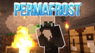 Minecraft Permafrost Ep2 Fixing up the Cave House [upl. by Ainoyek]