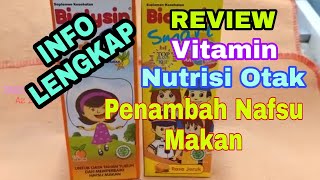 Review Vitamin Harian Anak  Biolysin Smart dan Extra Lysine  Nutrisi Otak dan Penambah Nafsu Makan [upl. by Auqenat]