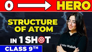 STRUCTURE OF ATOM in One Shot  From Zero to Hero  Class 9th [upl. by Deerc]