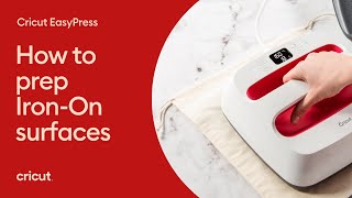 How to Prep IronOn Surfaces  IronOn Tips  Beginner  Cricut™ [upl. by Mintun]