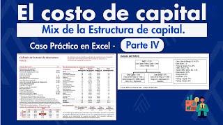 Costo de capital Parte IV Mix de la estructura de capital Caso práctico en Excel [upl. by Bathsheeb63]