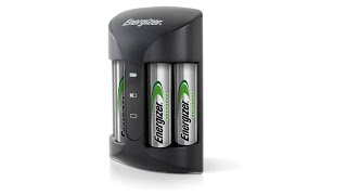 Energizer Battery Charger with Four AA NiMH Rechargeable Batteries  Review [upl. by Chlori845]