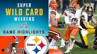 Browns vs Steelers Super Wild Card Weekend Highlights  NFL 2020 Playoffs [upl. by Aldridge]