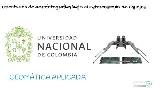 Orientación de aerofotografías bajo el Estereoscopio de espejos [upl. by Ocsirf455]