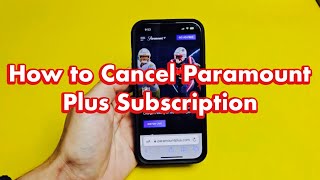 Paramount Plus App How to Cancel Subscription on Phone TV or Computer [upl. by Danica]