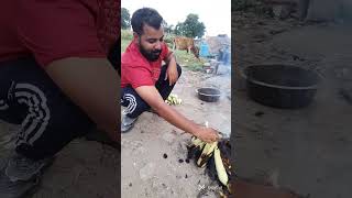 makkiya 🌽🌽bhutta party mini vlog🤣 [upl. by Namolos805]