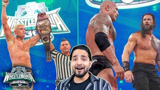 WWE Wrestlemania 40 WINNERS SURPRISES amp Full Results  The Rock Roman Reigns Highlights Predictions [upl. by Tiossem]