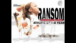 2024 Millington Star Female Athlete of the Year Millingtons Ayanna Ransom [upl. by Hadsall155]