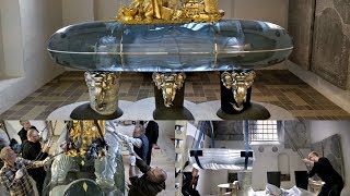 Queen Margrethes tomb makes its way to Roskilde Cathedral [upl. by Assilaj838]