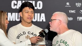 JAIME MUNGUIA WINKS AT ROACH FOR CANELO KNOCKOUT PROMISE ARRIVES IN VEGAS FOR ALLMEXICAN WAR [upl. by Gad]