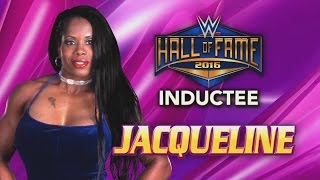 Jacqueline joins the WWE Hall of Fame Class of 2016 [upl. by Isbella859]