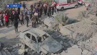 Locals sort through rubble after Israel strike on Lebanon kills 23 [upl. by Kroll]