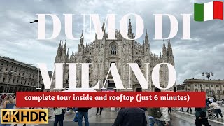 Duomo di milano cattedrale e terrazza giro completo 🇮🇹 Milan cathedral and terrace complete tour [upl. by Ezar]