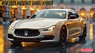 2025 Maserati Ghbli Hybrid Revealed  The Evolutiion Of Power and Style [upl. by Normak]