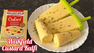 Weikfield Custard Powder Recipe  Custard Powder Kulfi  Custard Powder Ice cream Recipe  Weikfield [upl. by Ettennahs704]