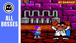 The Simpsons Bartman Meets Radioactive Man NES  All Bosses  No Damage [upl. by Fayina489]