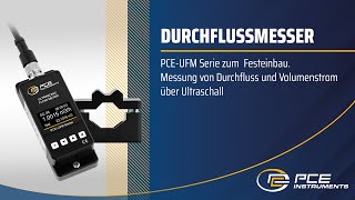 Produktvorstellung vom Durchflussmesser PCEUFM Serie zum Festeinbau  pceinstruments [upl. by Lap418]