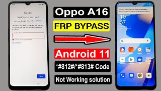 Oppo A16 FRP Bypass Android 11  Oppo A16 CPH2269 Google Account Remove Latest Security 2021 [upl. by Sancha107]