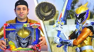 Power Rangers Dino Charge Gold Ranger Hero Set Review [upl. by Watanabe]