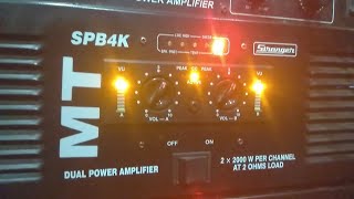 Stranger 4k 4000 Watt Amplifier Sound Testing  SPB 4K Dual Channel Amplifier [upl. by Vihs522]