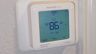 Honeywell Proseries Thermostat Battery Replacement [upl. by Leavitt]