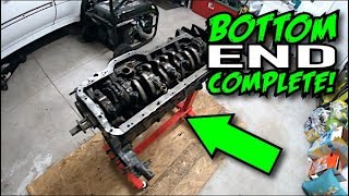 The 7MGTE Bottom End Is Finished Mk3 Supra Build [upl. by Atinehs]