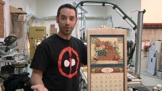 163  How to Build a Calendar Frame Part 2 of 2 [upl. by Luaped]