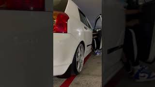 Bagged Toyota Runx 🔥 airsuspension baggedcars toyota rap music automobile [upl. by Tadio]