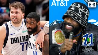 Kyrie Irving Makes the Case for Luka Doncic Being MVP [upl. by Gord895]