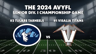 The 2024 AVYFL Senior Div I Championship Game [upl. by Nitram]