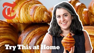 Make Perfect Croissants With Claire Saffitz  Try This at Home  NYT Cooking [upl. by Burchett702]