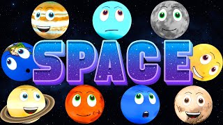 Amazing Space Facts for Kids  Solar System for Kids  Learning about Planets [upl. by Inattyrb]