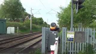 Pendolino at 125Mph Through Level Crossing [upl. by Enilamme]